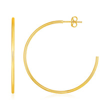 Load image into Gallery viewer, Yellow Gold 14k Polished Hoop Earrings in Pushback Clasps for Any Ocassions