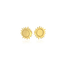 Load image into Gallery viewer, Yellow Gold 14K Sun Fancy Earrings
