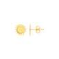 Yellow Gold 14K Sun Fancy Earrings