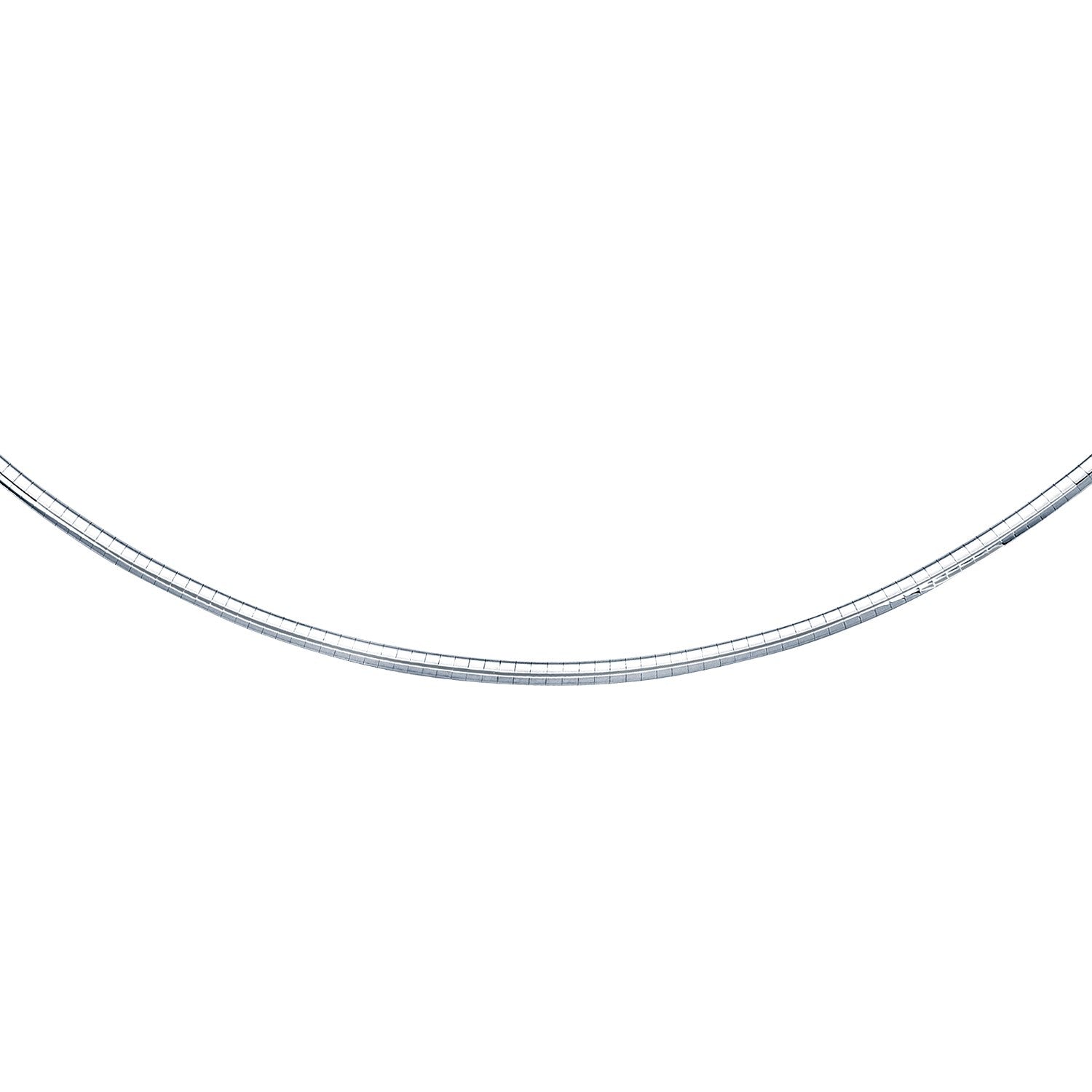 White Gold 14k 3 mm Chain in a Classic Omega