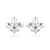 Sterling Silver Fluer De Lis Earrings