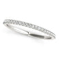 White Gold 14k Round Pave Set Diamond Wedding Ring