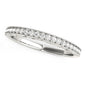 White Gold 14k Milgrain Bordered Round Diamond Wedding Ring