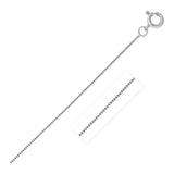 White Gold 14k 0.4mm Classic Box Chain