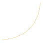14k Yellow Gold Necklace with White Pearls