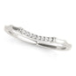 White Gold 14k Wave Design Pave Set Diamond Wedding Ring
