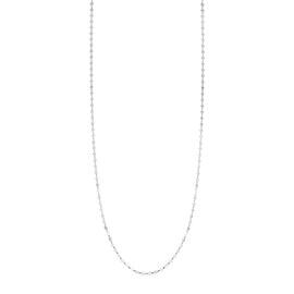 Sterling Silver Mirror Women's Link Necklace
