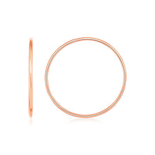 Load image into Gallery viewer, Rose Gold 14K Endless Style Hoop Earrings in Hinged Snap Back