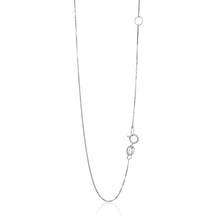 Load image into Gallery viewer, White Gold 14k 0.6mm Adjustable Box Chain