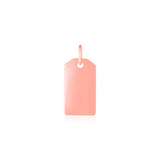 Rose Gold 14K Tag Pendant