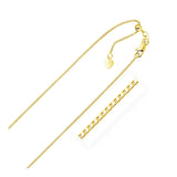 Yellow Gold 10k 0.85mm Adjustable Box Chain