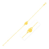 Yellow Gold 14k Saturn Women's Fancy Bracelet