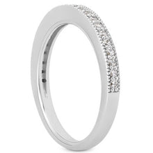 Load image into Gallery viewer, White Gold 14k Pave Milgrain Diamond Wedding Ring Set 1/2 Around