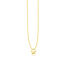 Load image into Gallery viewer, Yellow Gold 14k Polished Star Women&#39;s Necklace with Diamonds