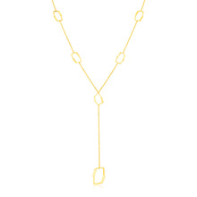 Load image into Gallery viewer, 14K Yellow Gold Necklace with Abstract Honeycomb Stations