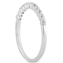 Load image into Gallery viewer, White Gold 14k Floating Single Shared Prong Diamond Wedding Ring