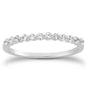 White Gold 14k Floating Single Shared Prong Diamond Wedding Ring