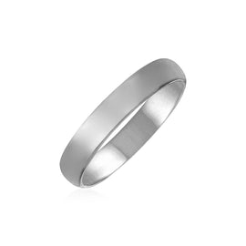 White Gold 14k 4mm Comfort Fit Wedding Band