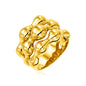Yellow Gold 14k Polished Bubble Shaped Fancy Ring