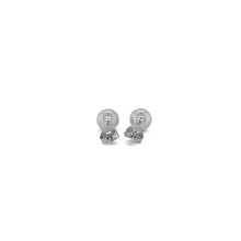 Load image into Gallery viewer, White Gold 14k 6.0 mm Classic Round Stud Earrings