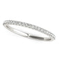 White Gold 14k Diamond Wedding Ring in Pave Setting