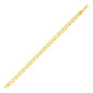 Yellow Gold 10k Double Interlocking Women's Link Bracelet