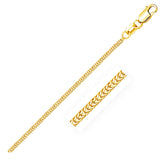 Yellow Gold 14k 1.0mm Classic Foxtail Chain