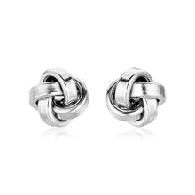 Load image into Gallery viewer, Sterling Silver Polished Love Knot Earrings