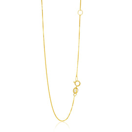 Yellow Gold 14k 0.6mm Adjustable Box Chain