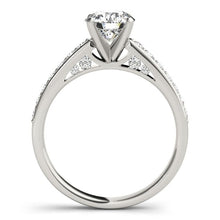 Load image into Gallery viewer, 14k White Gold Single Row Prong Set Diamond Engagement Ring (1 3/8 cttw)