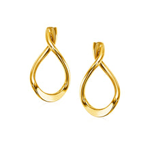 Load image into Gallery viewer, Yellow Gold 14k Polished Tear Drop Earrings