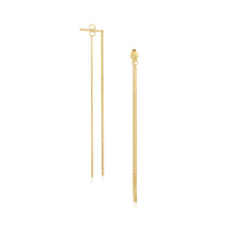 Load image into Gallery viewer, Yellow Gold 14k Double Chain Style Drop Earrings