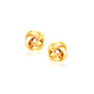 Yellow Gold 14k Classic Stud Love Knot Earrings