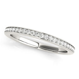White Gold 14k Simple Diamond Wedding Ring
