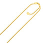 Yellow Gold 14k 1.3mm Adjustable Popcorn Chain with Lobster Clasp