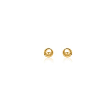 Load image into Gallery viewer, 14k Yellow Gold Round Stud Earrings (5.0 mm)