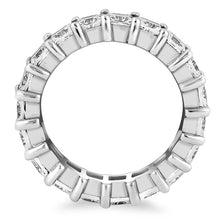 Load image into Gallery viewer, White Gold 14k Common Prong Princess Cut Diamond Eternity Ring