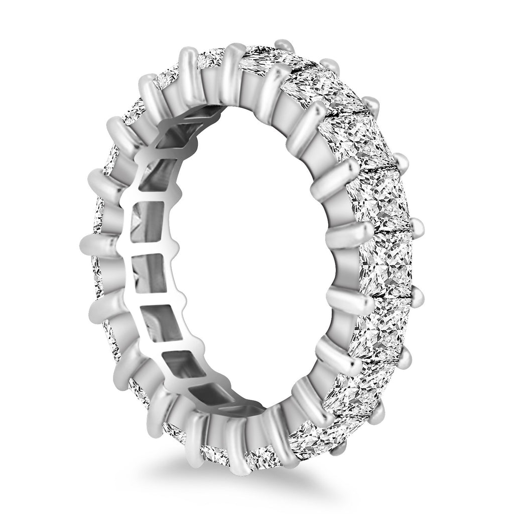 White Gold 14k Common Prong Princess Cut Diamond Eternity Ring