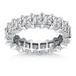 White Gold 14k Common Prong Princess Cut Diamond Eternity Ring