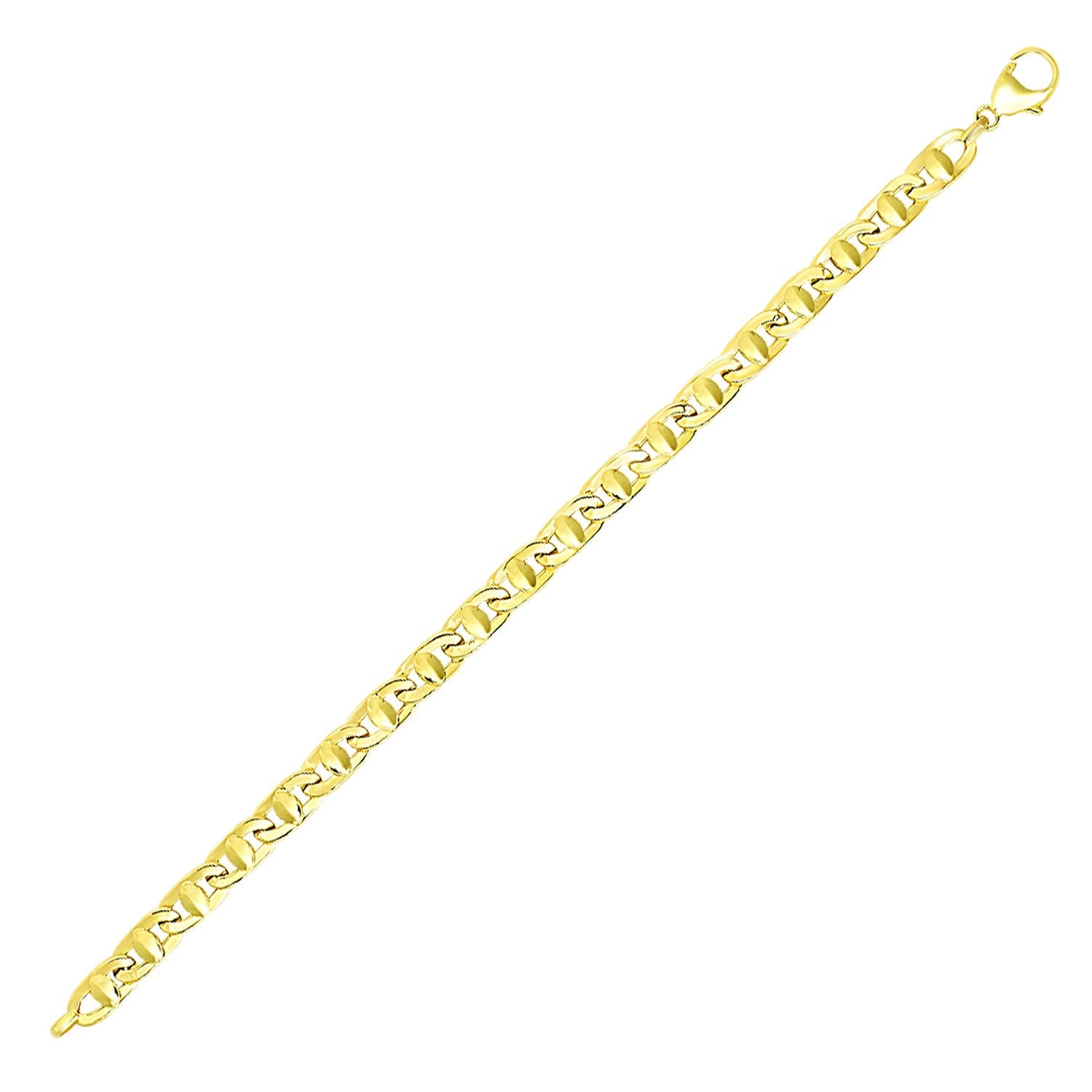 Yellow Gold 14k Link Men's Mariner Bracelet