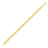 Yellow Gold 14k Link Men's Mariner Bracelet