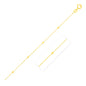 Yellow Gold 14k 3.5mm Bead Links Crafted Saturn Chain