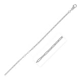 White Gold 14K 1.5mm Fine Paperclip Chain with Lobster Clasp