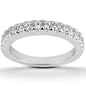 White Gold 14k Shared Prong Diamond Wedding Ring Band