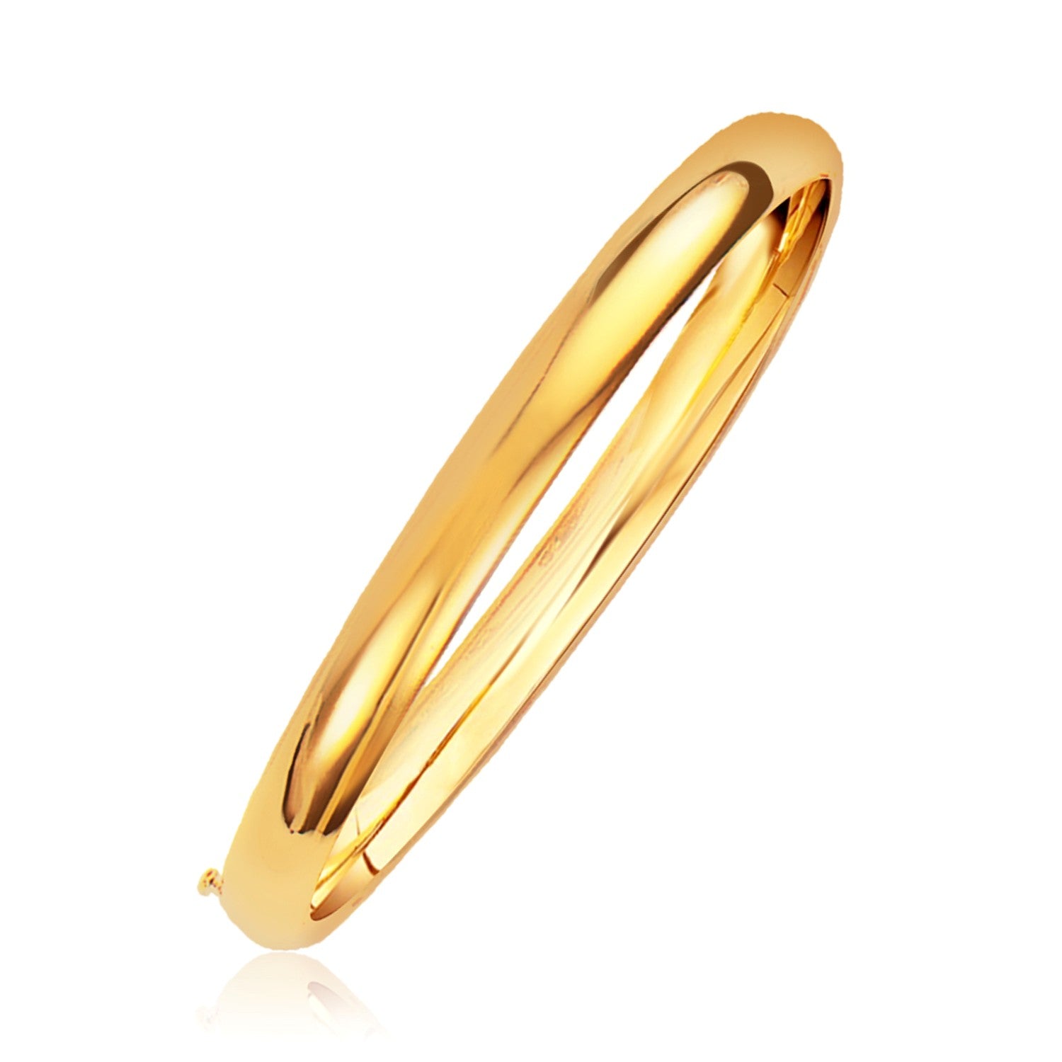 Yellow Gold 14k 6.0mm Classic Bangle