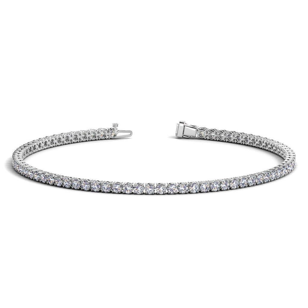 White Gold 14k Round Diamond Women's Tennis Bracelet