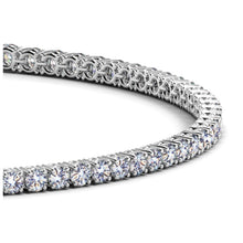 Load image into Gallery viewer, White Gold 14k Round Diamond Women&#39;s Tennis Bracelet