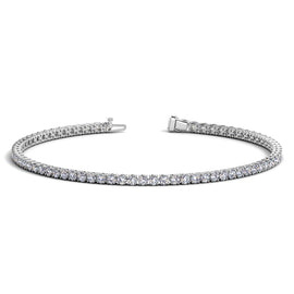 White Gold 14k Round Diamond Women's Tennis Bracelet