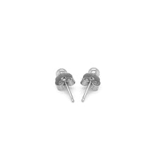 Load image into Gallery viewer, 14k White Gold Spherical Stud Earrings (3.0 mm)