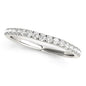 White Gold 14k Curved Style Crafted Diamond Wedding Ring